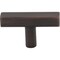 Jeffrey Alexander 2" Brushed Oil Rubbed Bronze Dominique Cabinet "T" Knob 845T-DBAC - alternate 3
